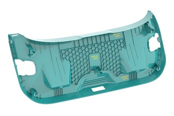 Foam injection moulding for visible automotive components